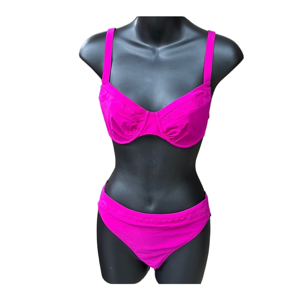 MARYAN MEHLHORN 2 pc swimsuit size 10 with La Perla coordinating coverup, EUC